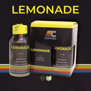 Lemonade 2oz Shot Drinks [1:2 THC:Caffeine] 4pk 100mg
